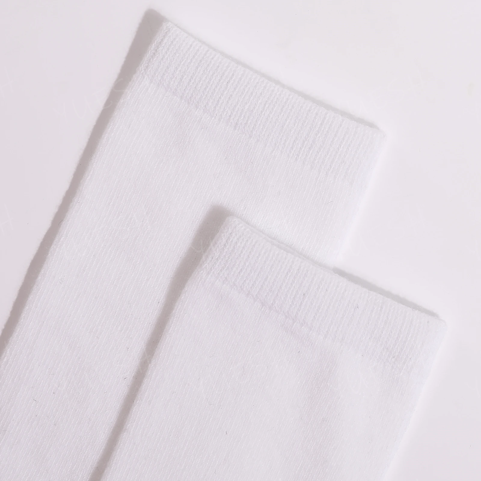 custom white school socks cotton knee high kids socks   factory  custom  wholesales student socks