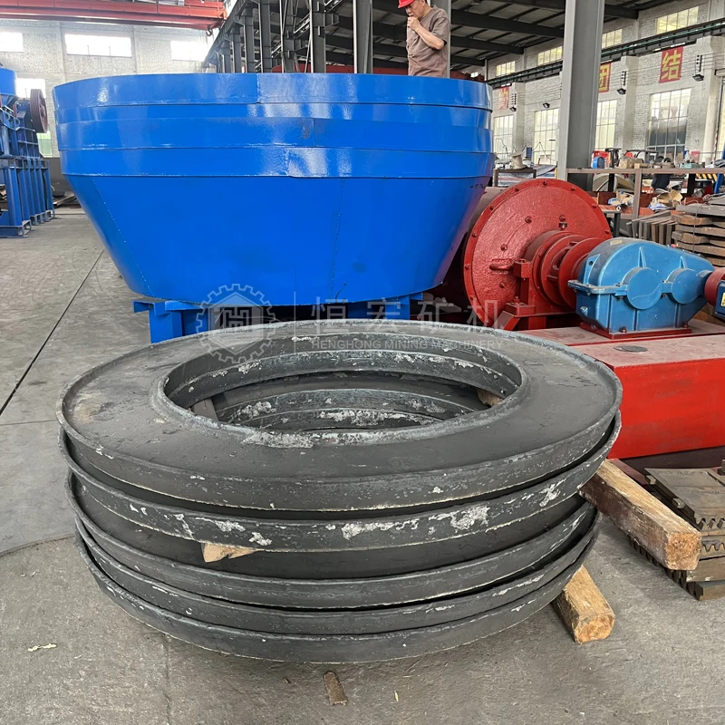 Low Investment Double Wheel Grinder Ac Motor Diesel Engine Mining Copper Ore 1100 1200 1500 1600 Gold Wet Pan Mill in Mauritania