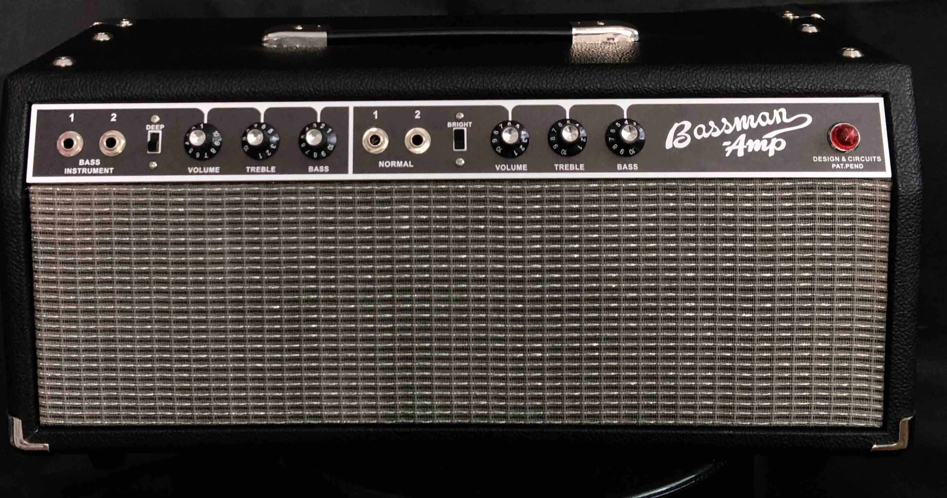Custom Bassman Style Handmade Boutique Valve Guitar Amplifier Classic Blackface with AA864 Circuit Version