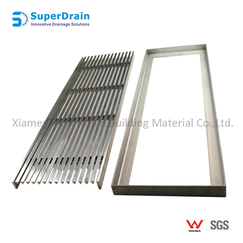 Hot Sale SS304/316 Swimming Pool Gutter Trench Drain Grate Bathroom Sink Cover