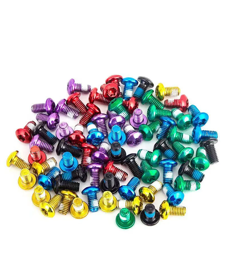 Button-Head Torx Screw Rainbow Fastener M5x10mm Rainbow Pan Head Titanium Bolts