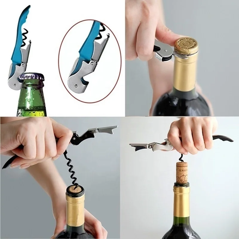 Hot Selling Wine opener corkscrew Custom Keychain Beer Bottle Opener Wine Opener Custom Waiters Corkscrew