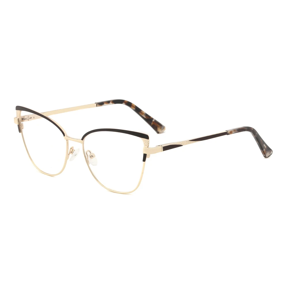 Retro Optical Metal Frames Durable Cat Eye Eyewear South America Market Popular