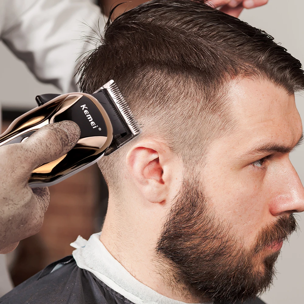 KM-1990 перезаряжаемая электрическая машинка для стрижки волос