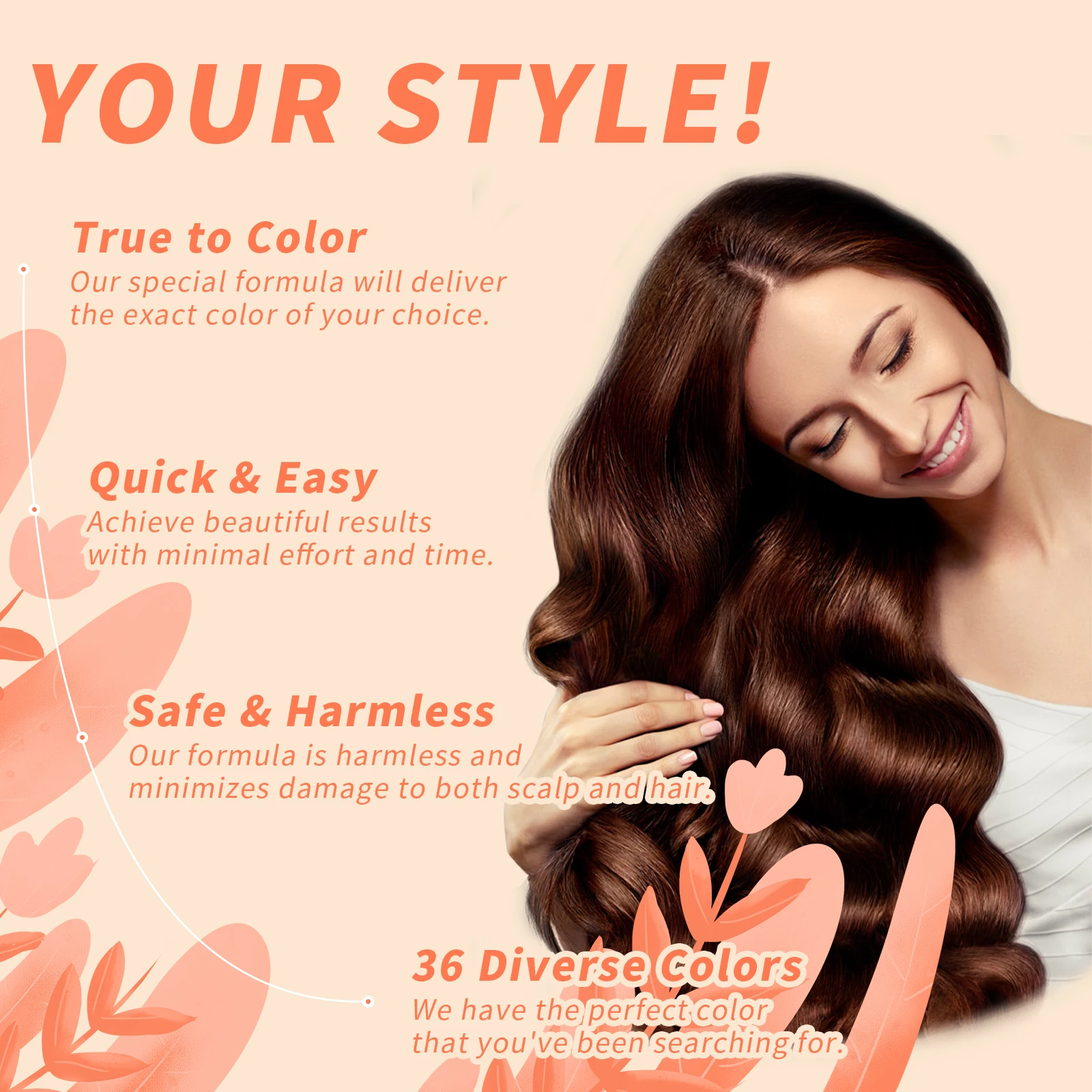 Professional salon Hair Dye Product Available in a variety of colors semi permanent hair dye