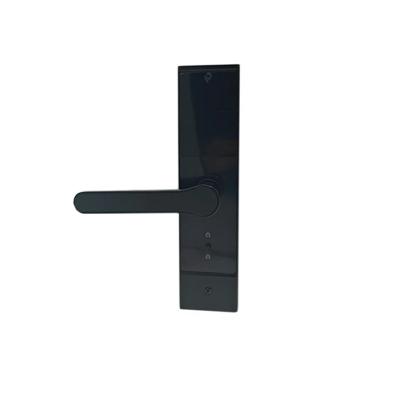 Tuya Wholesale black aluminum alloy anti pry anti-theft fingerprint electronic digital  intelligent door locks with WiFi