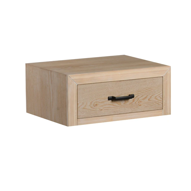 Mayco Wholesale Durable Bedside Table Wooden Storage Drawer Wall Mounted Floating Nightstand