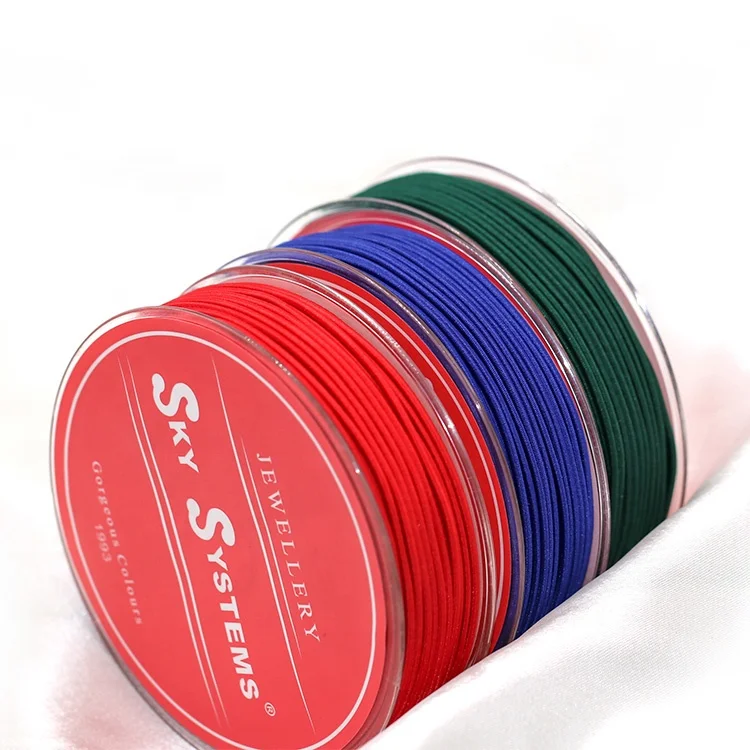 0.8mm Lanyard Elastic Cord For Bracelet Beading Thread Jewelry Accessories Necklace Material 20 Colors