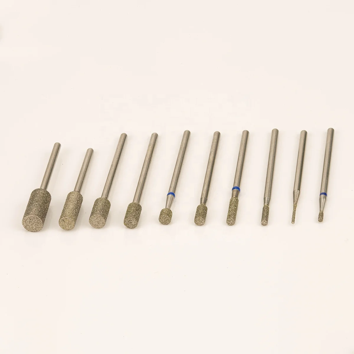 Wholesale Rotary Burrs Grinding Head Tips Electric Filling  Barrel Manicure Clean Diamond Cuticle Nail Drill Bits Russian