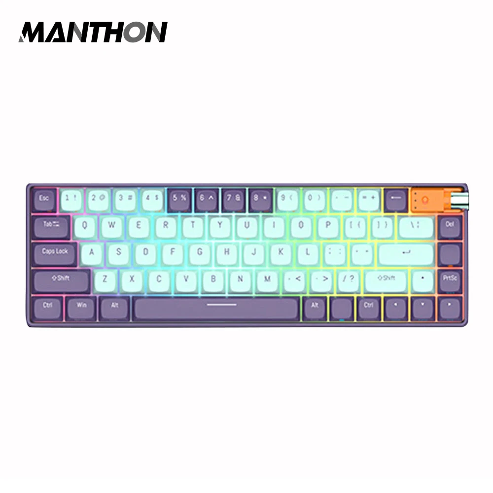 Epomaker Royalaxe R68 Keyboard English Language PC RGB 3/5pin Hotswappable Keyboard Wireless Custom Mechanical Gaming Keyboards