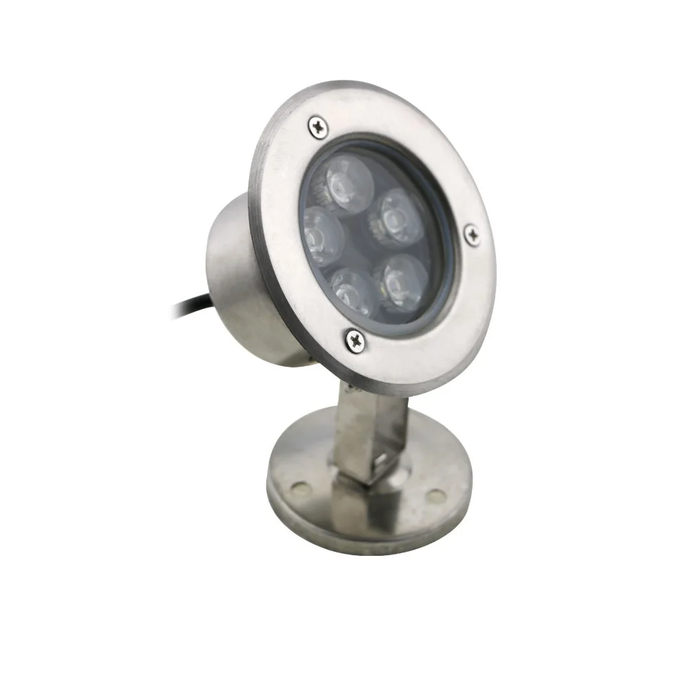 Warm White Single Color 5W DC Waterproof Bright led Underwater pond pool Lights