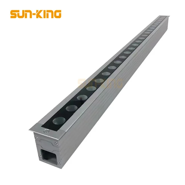 5000K purple yellow park 24V DC linear 1 meter exterior recessed floor light 18W 24W 36W LED driveway ground lamp
