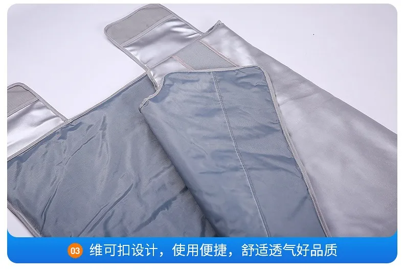 2025 Factory Price Fat Burning 3 Heat Zones Far Infrared Sauna Blanket Infrared Therapy Body Slimming Blanket
