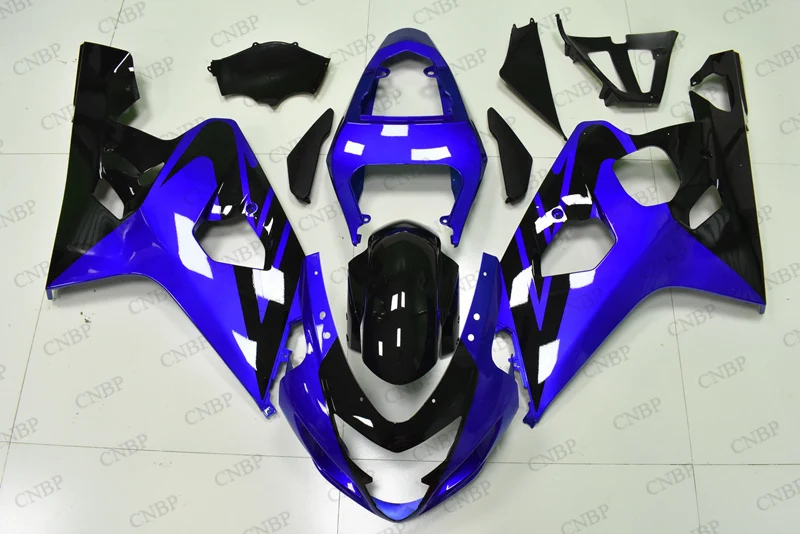 GSX-R600 04 Кузов GSX R 600 обвесы для Suzuki GSXR750 2004 - 2005 K4 пластик Обтекатели цвет синий черный; Большие