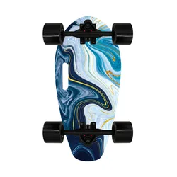 YINGPEI Melon seeds skateboard water drop skateboard mini four-wheel widened small skateboard beetle land surfboard