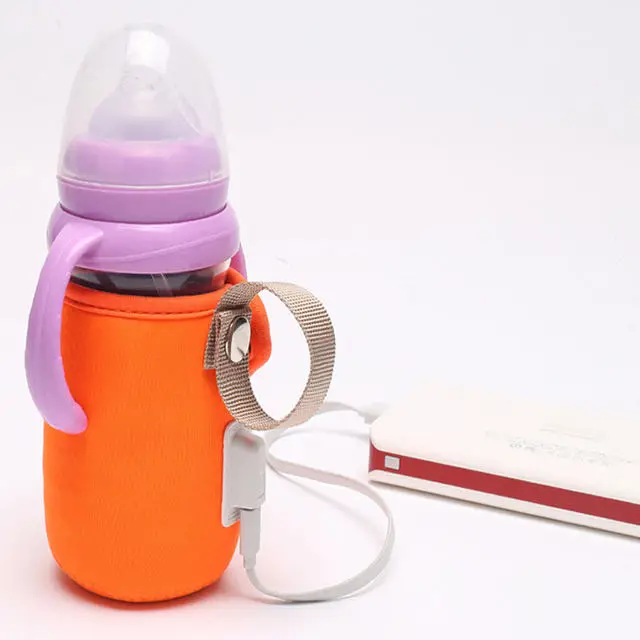 new USB baby bottle heating cup cover anti-slip non-slip insulation bag car portable milk warmer insulation cover