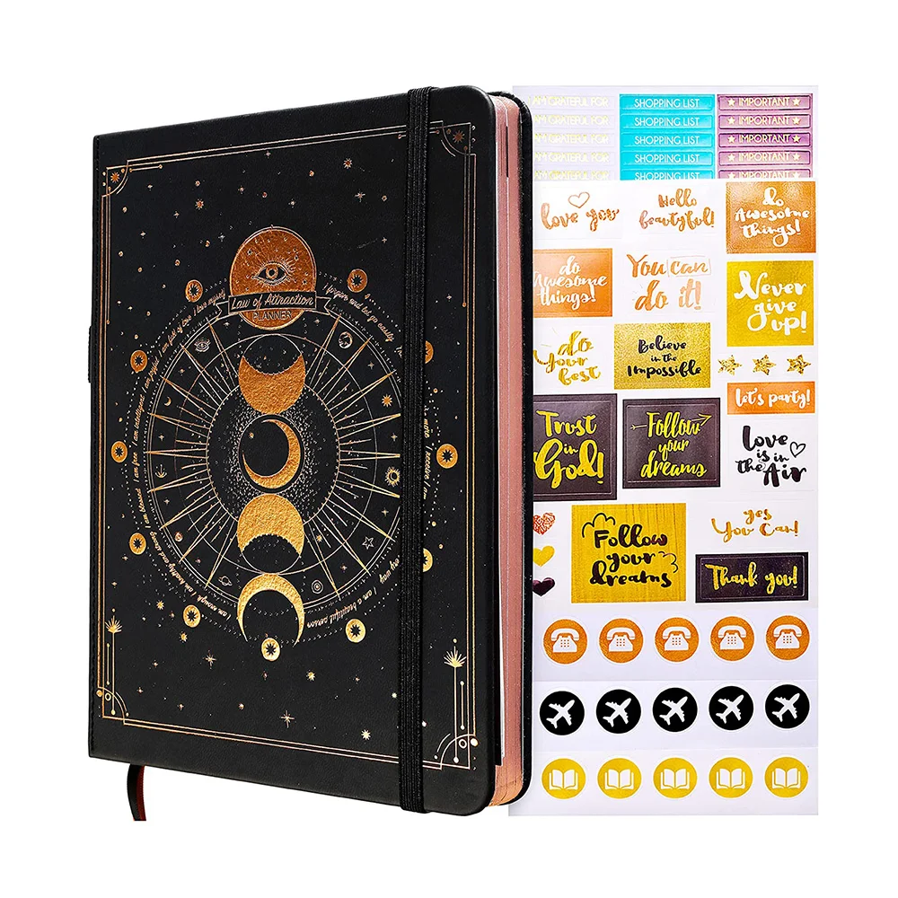 2024 по заводской цене A5 Law Of lattraction Life & Toal Planner 90 Day Journey Week Success с наклейками без даты