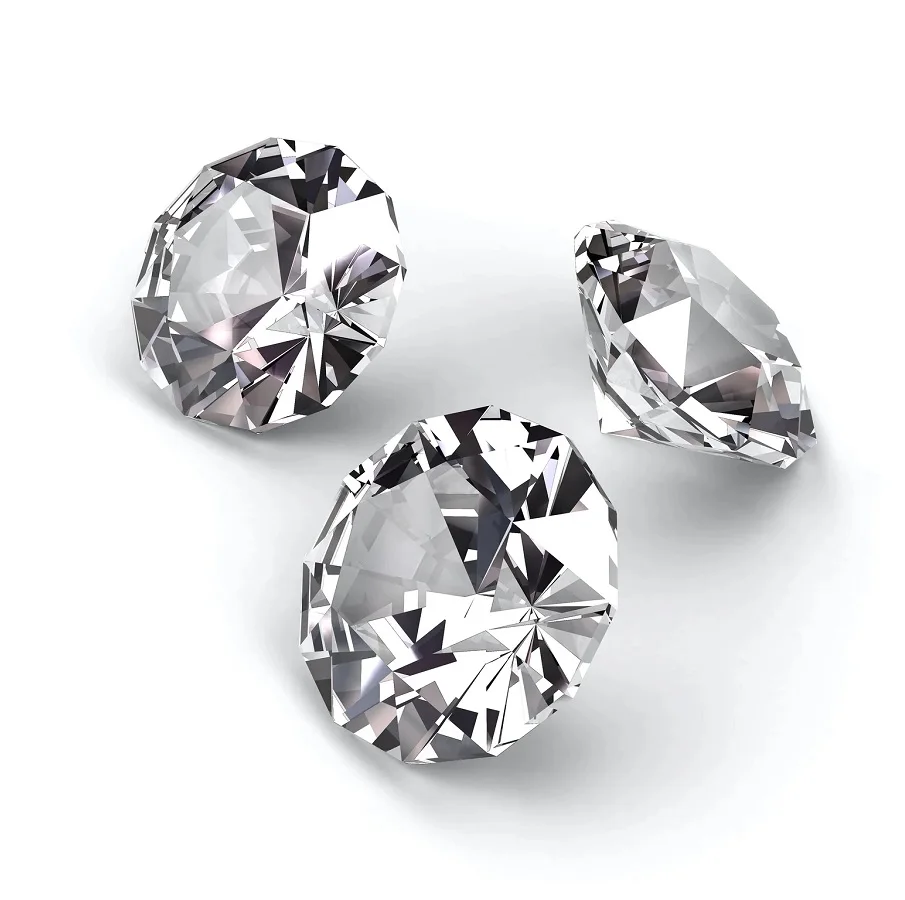 Искусственный белый бриллиантовый камень для изготовления ювелирных изделий созданный лабораторией CVD HTPT твердый искусственный гранулированный драгоценный