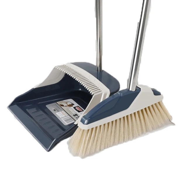 
High quality sweep easy broom broom fiber with metal broom stick 