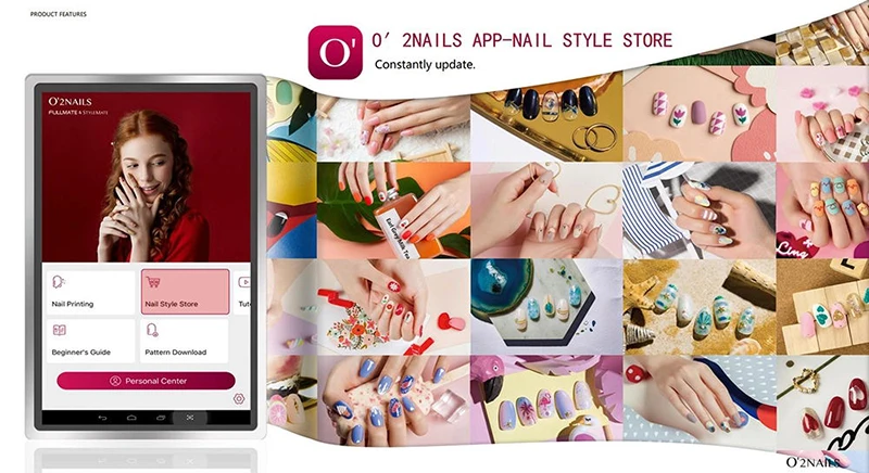5 finger nail printer machine in india nail painting machine 3d nail printer equipment