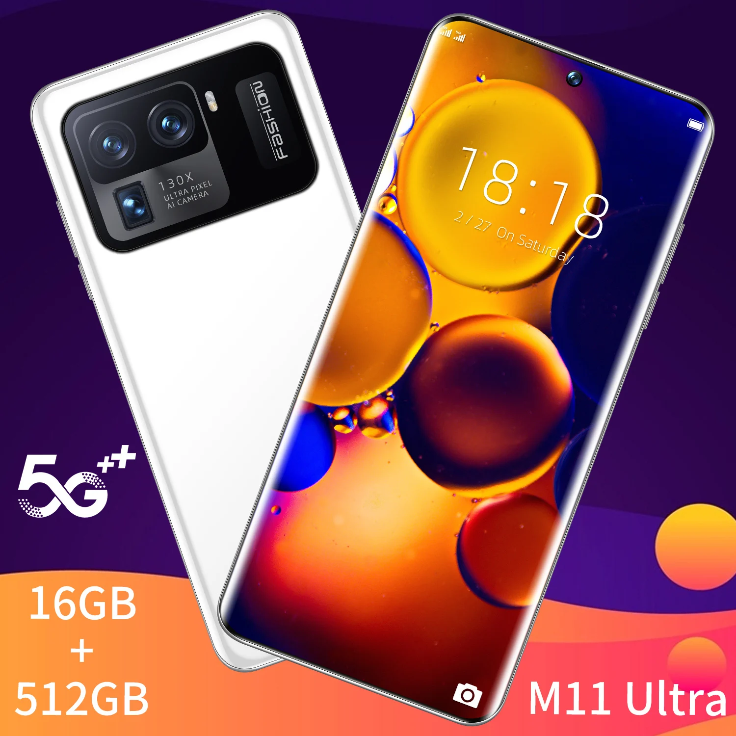 Новый высококачественный мобильный телефон M11 16 + 512 ГБ
