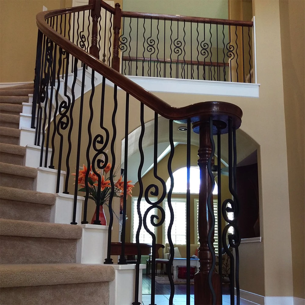 HUAART Factory Hotel Stair Railing Hand Carved Baluster White Balustrade Pictures Staircases Iron Balusters