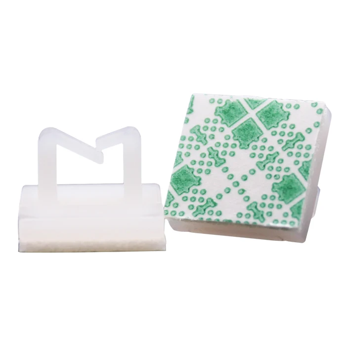 Wholesale 1000PCS self adhesive 3M type White cable clips wire harness cable ties holder Cable Clips Management