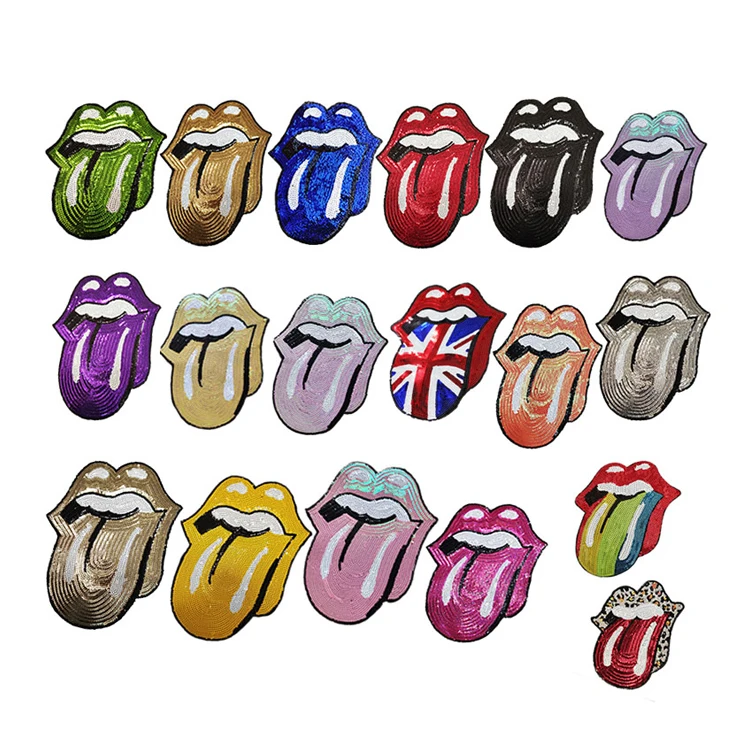 Fashion Cartoon Sequin Patches Big Patches For Clothing T-shirt  Applique Patch Clothe Decoration DIY Sewing Accessories