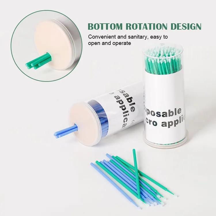 Wholesale Korean Makeup Tools Plastic Stick Cotton Swab Ear Cleaning Buds With Box