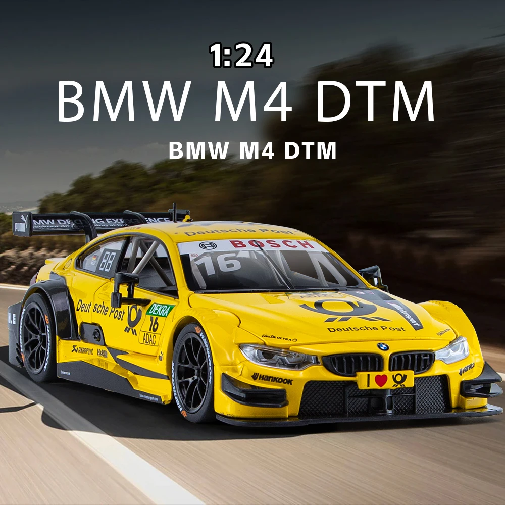 1 24 M4 DTM Racing dicast model cars Simulation scale racing car die cast car model for boy toy