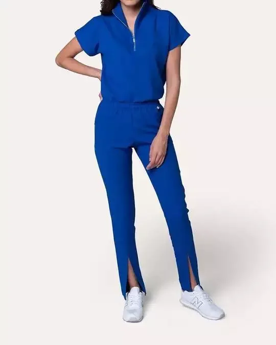 Fashionable Design Zipper Front Hospital Uniforms Medical Scrub Jackets Uniform For Women