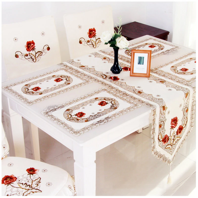 Wholesale Embroidery Table Runner Nordic Wedding Table Runner Party Use