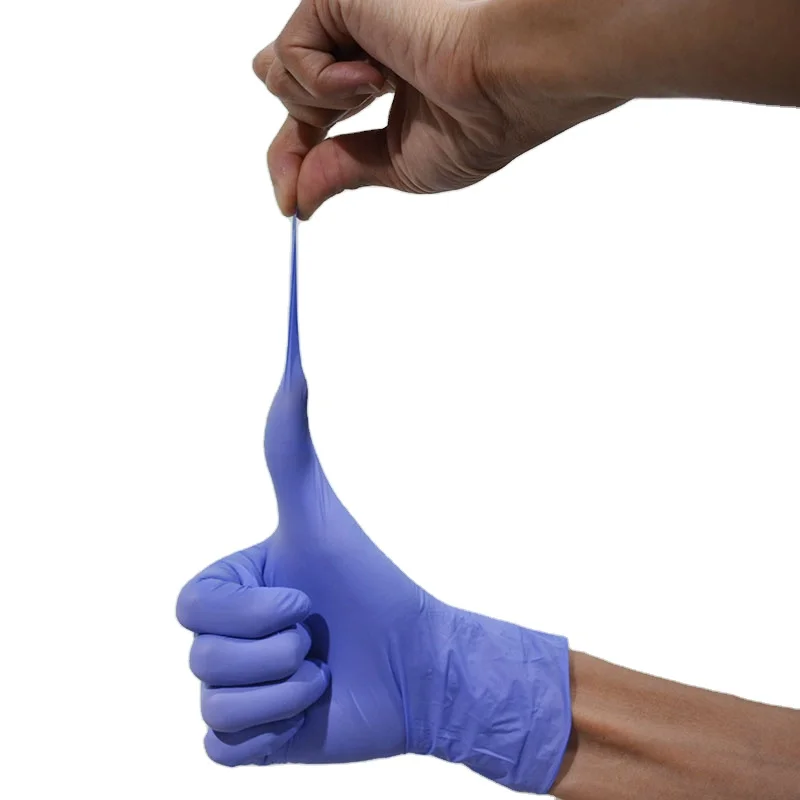 purple color Nitrile Disposable Glovees Powder free Latex free glovees with various color