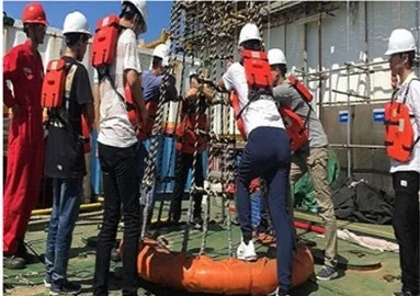 Oil Drilling Platform Life Jacket Kids Adults NBR Vinyl Dipping Foam Water Operation Three Piece Life Work Vest