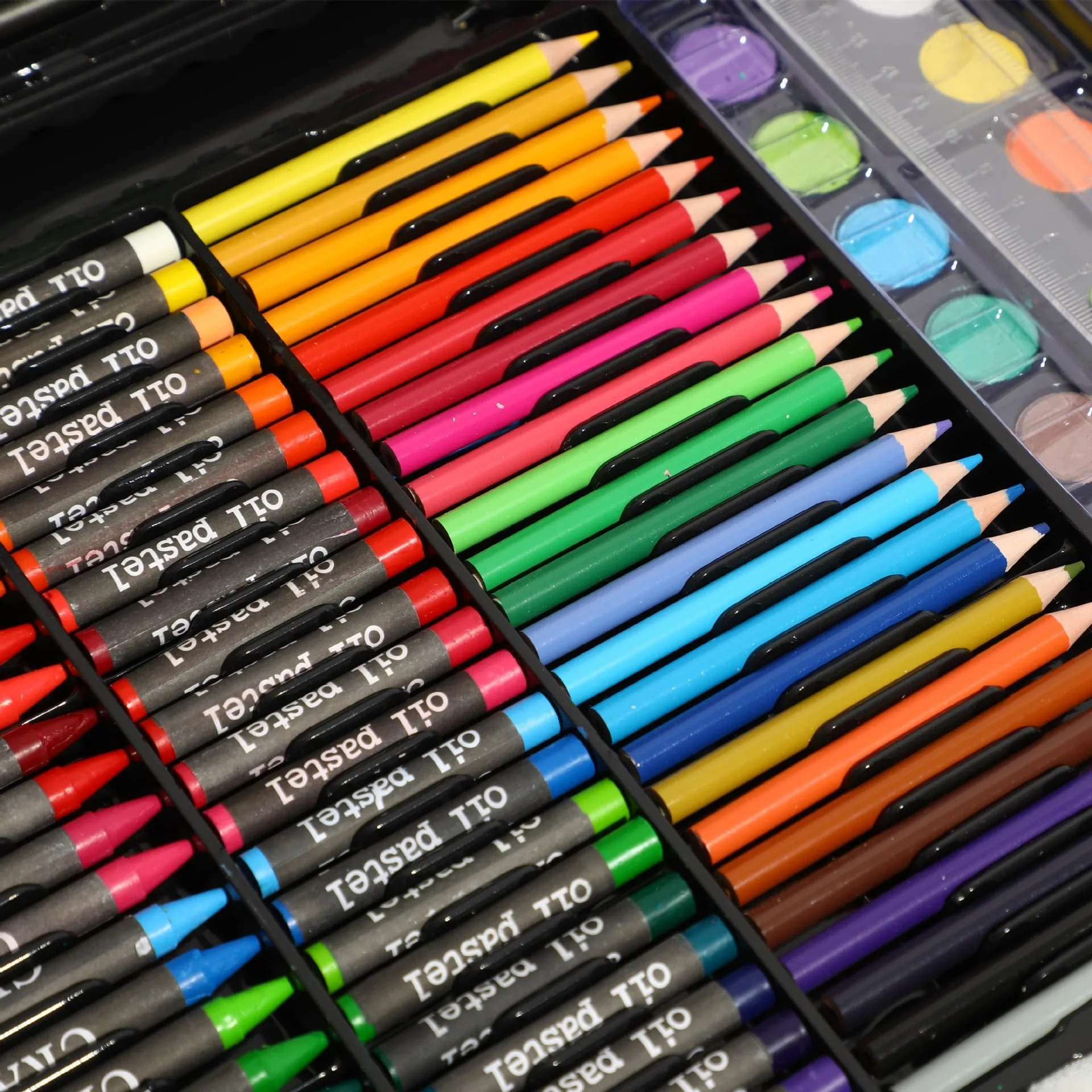 Оптовая продажа, 150 шт., игрушки для рисования, роскошный Художественный набор для рисования акварелью, красок, художественный набор для детей