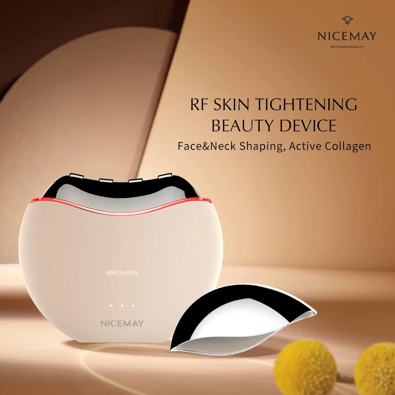 Nicemay Radio Frequncey Therapy EMS Fine Line Remover Anti-aging Neck Massager