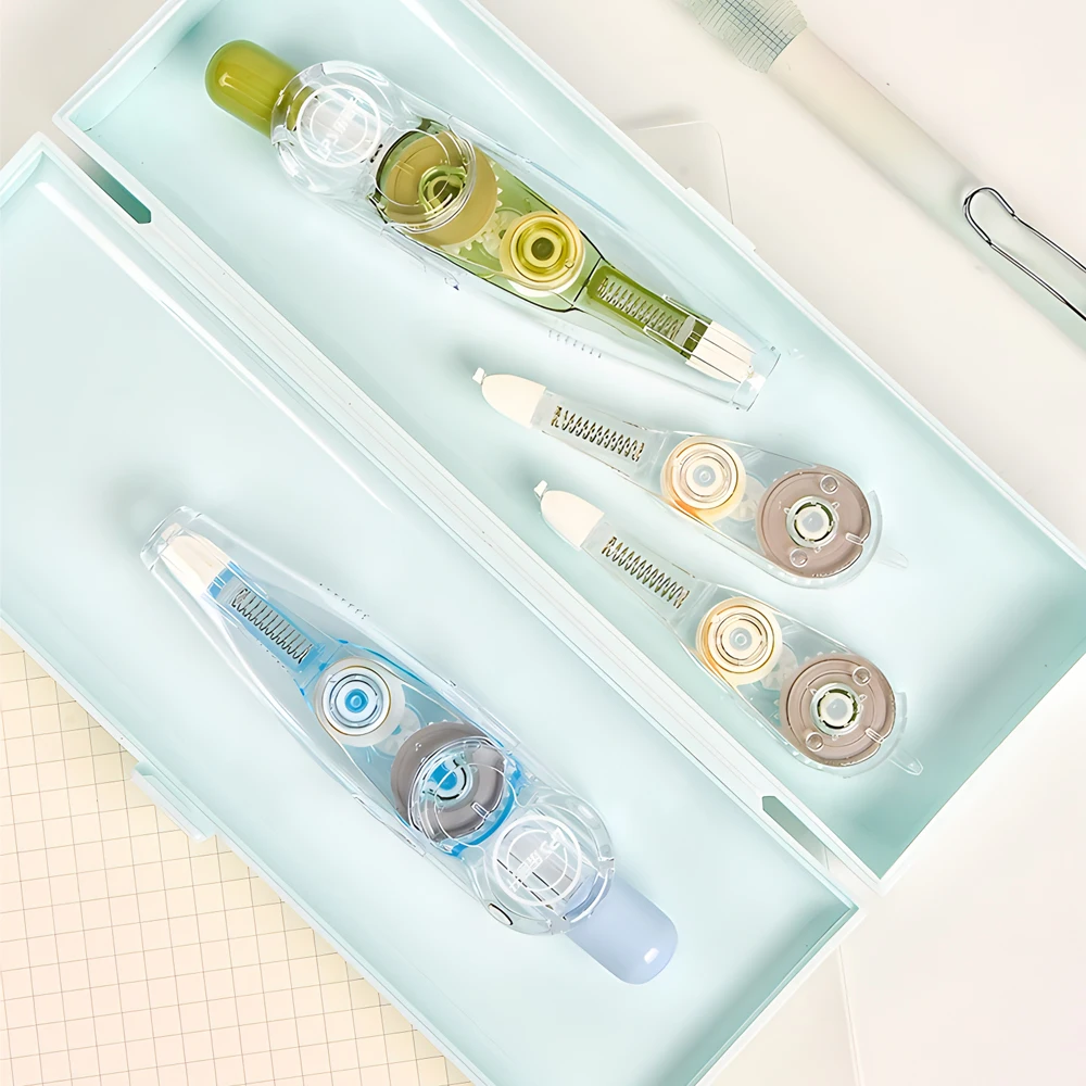 Press Type Pen Style Custom Stationery Correction Tape Corrector Transparent Correction Tape Set Refillable