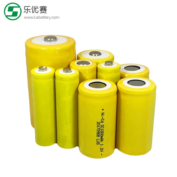 1800MAH size SC NI-CD 1.2V  Flat battery Rechargeable widely used for consumer electronics etc