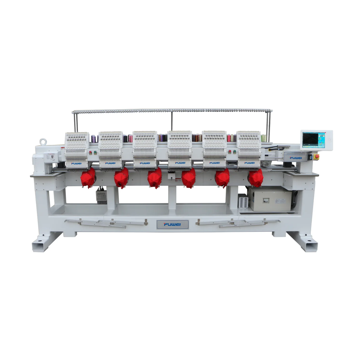 fuwei 2023  new ready 12/15 needles single head automatic color change hat embroidery machine app store for sale