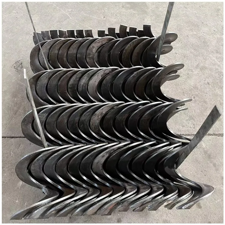 Бесконечный винтовой полет равной толщине, спиральные лезвия