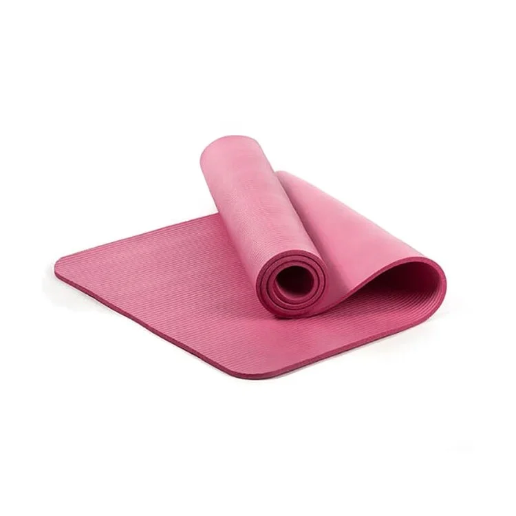 183*61cm*10mm Thick NBR Regular Color Eco Friendly Yoga Mat For Home Gym Fitness Exercise
