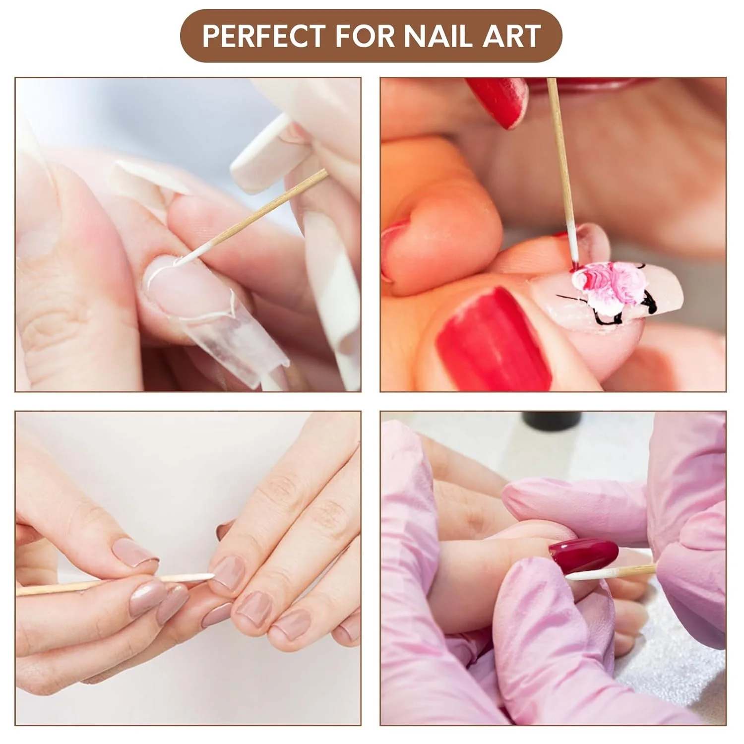 Beiqili Pointed Cotton Swabs, Precision Tip Microblading Cotton Buds Swabs  for Eyelash Extensions,Makeup,Nails,Tattoo Permanent