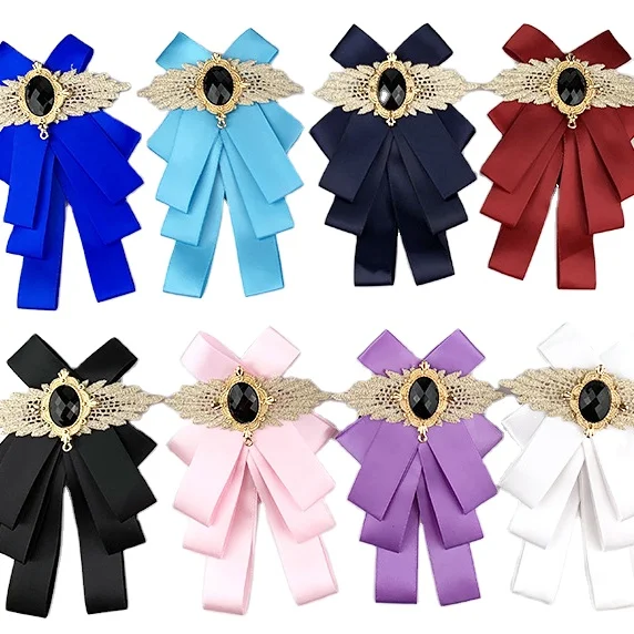 
Мужской Атласный Галстук-бабочка, многослойный галстук-бабочка с инкрустированными бриллиантами 