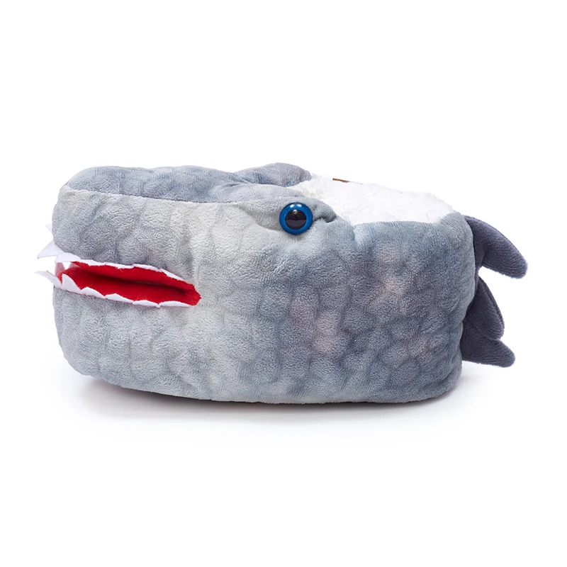 Custom Winter Warm Shoes Cartoon Crocodile Home Cotton Slippers Indoor Breathable Plush Slippers