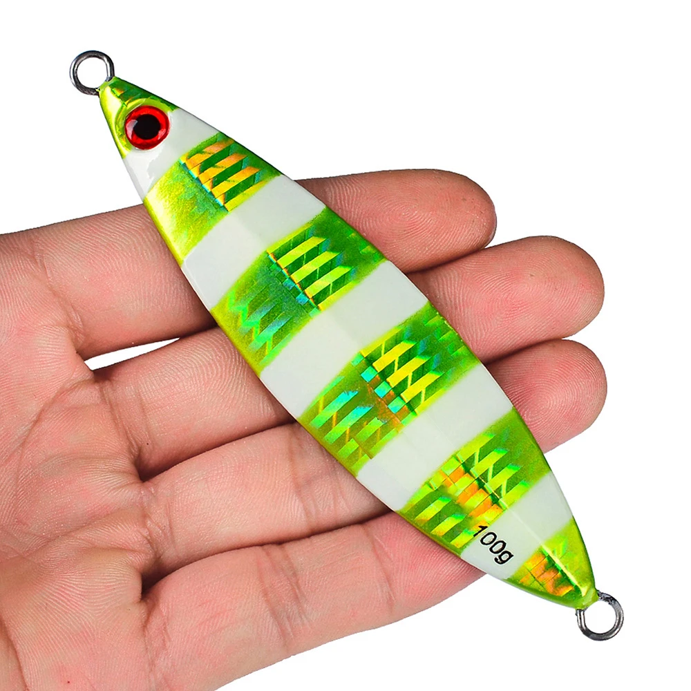 Peche Flash Fishing Lure 80g 100g 120g Casting Bait Iscas Artificiais Spinnerbait Reflective 3D Eyes Vertical Jigging Lures