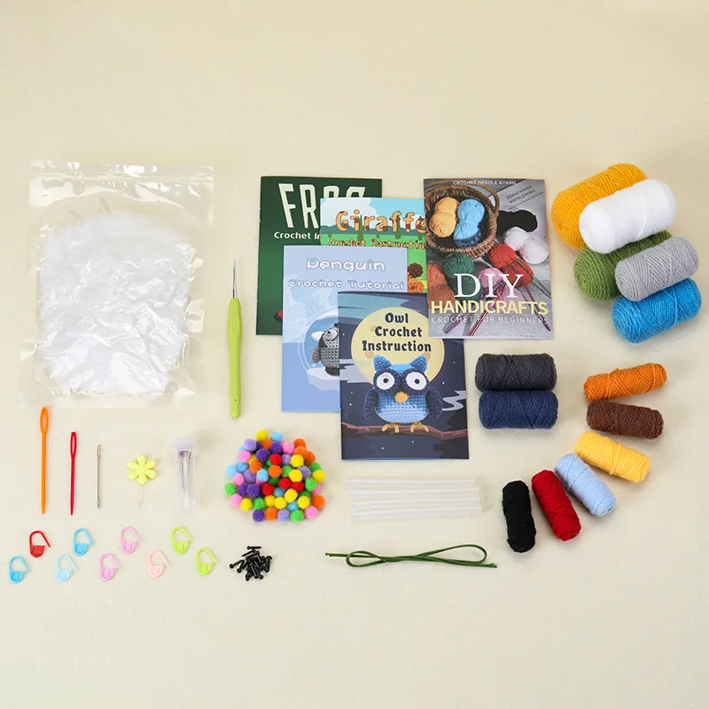 Funny Dolls Premium Amigurumi Yarn Diy Crafts Crochet Kit for Beginners