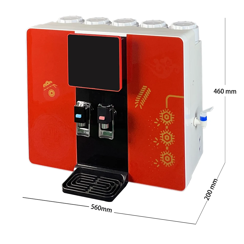 pure ro reverse osmosis water filter hot and cold pure drinking water counter top water filter machine