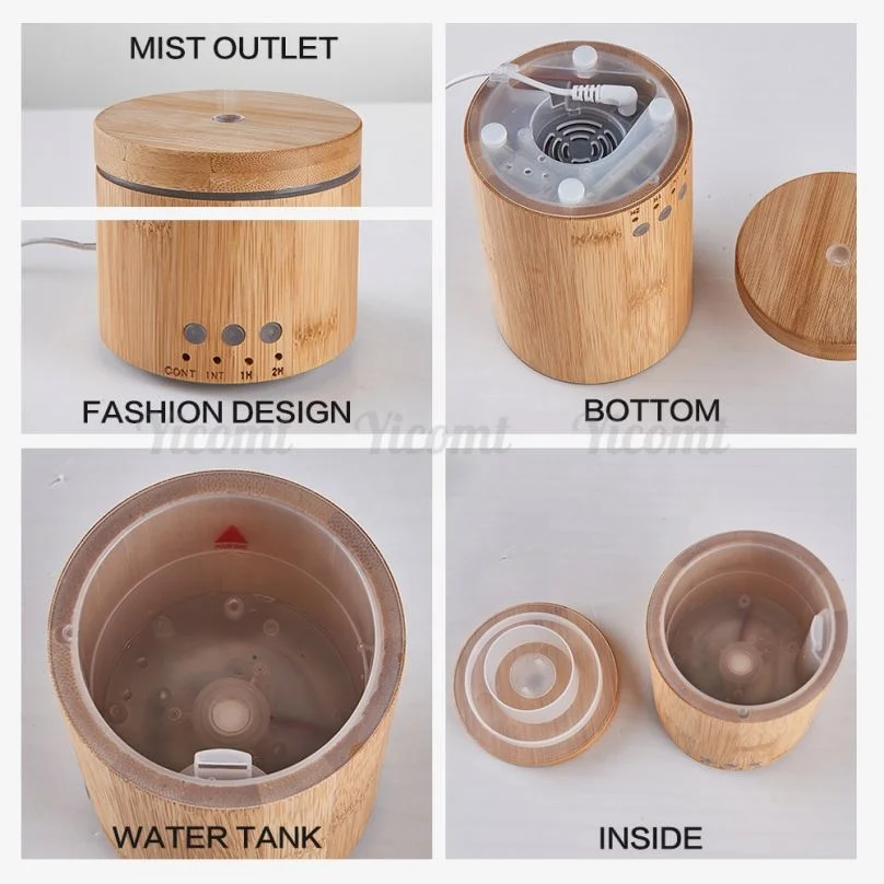 China Coffee Spray Ultrasonic Aroma Diffuser Bamboo With Ce Sgs Rohs Certificate