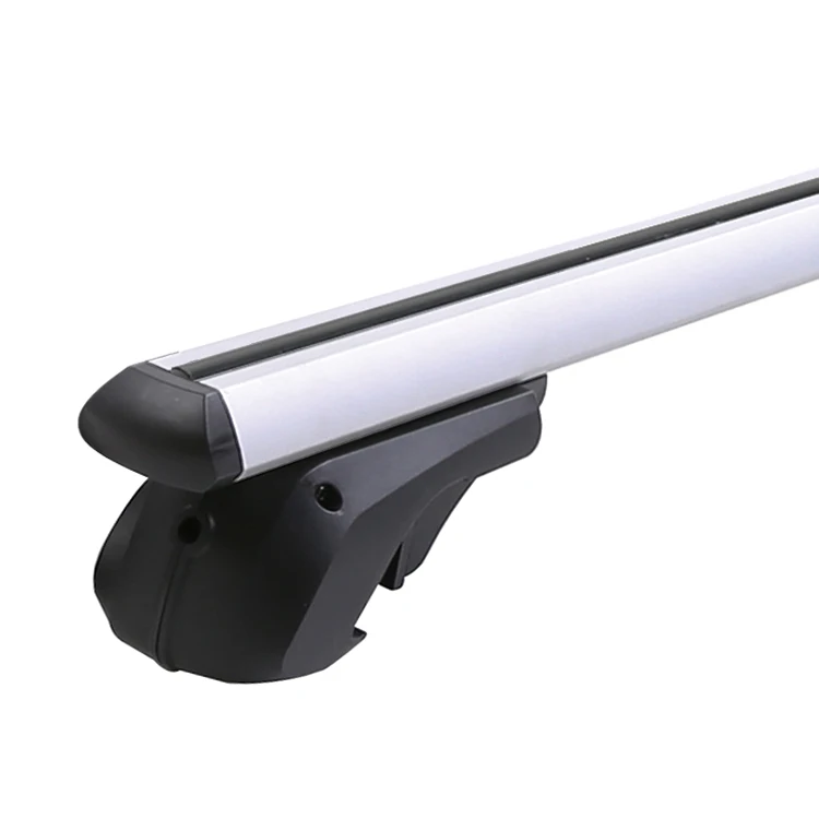 Roof Rack Cross Bar High Quality Aluminum Alloy Silver OEM Low Noise Design with Lock Aluminum T5 6063 Roof Mount Standard Rails