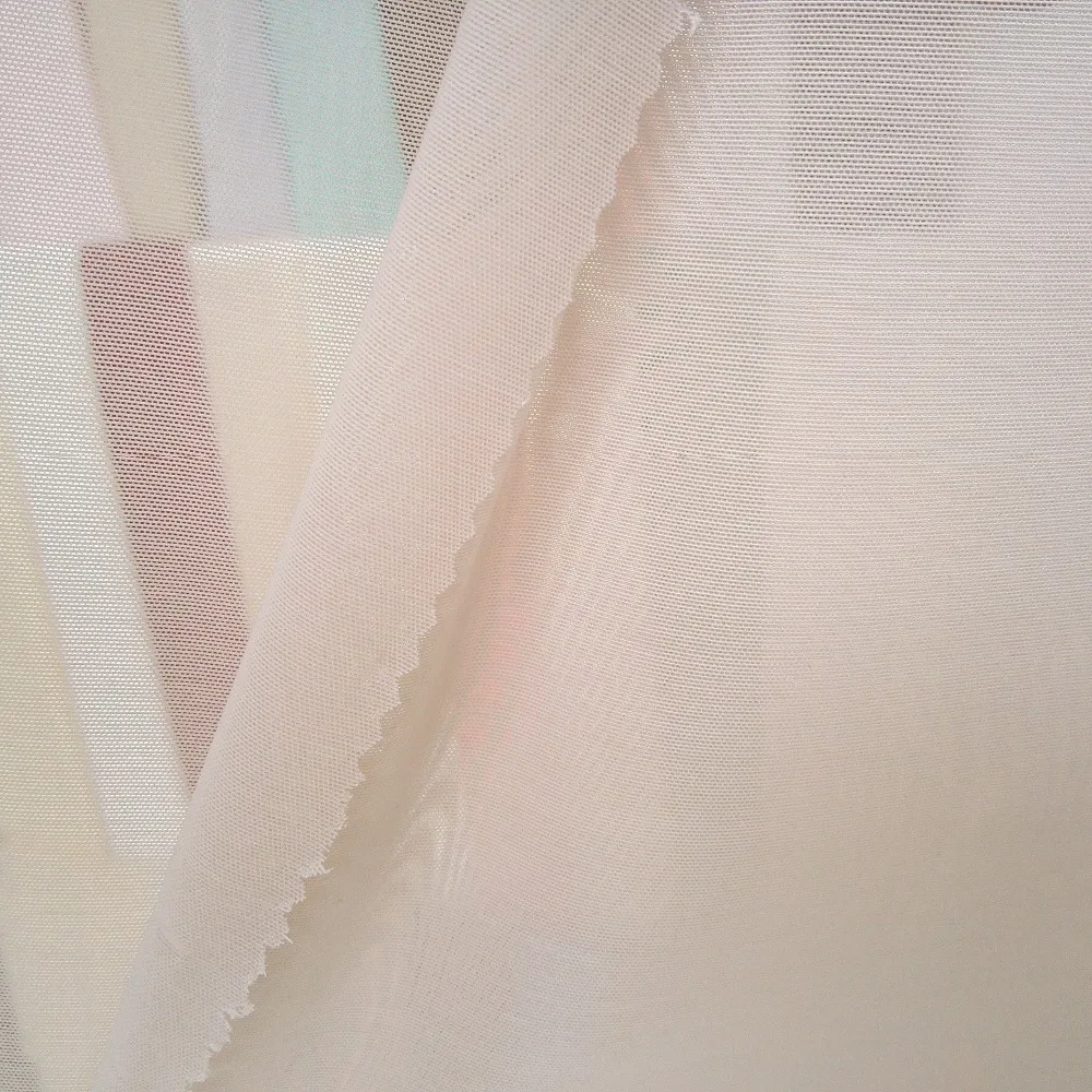 Factory good stretch 65 nylon 35 spandex hosiery power net fabric shape wear fabric mesh stocking fabric